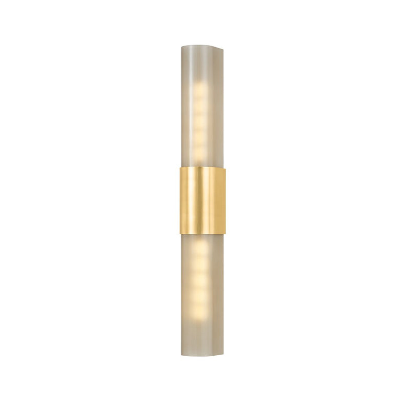 Somersville 2-Light Wall Sconce in Aged Brass