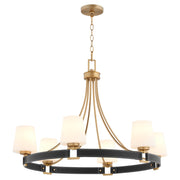 Hidalgo 6 Light Chandelier in Aged Brass