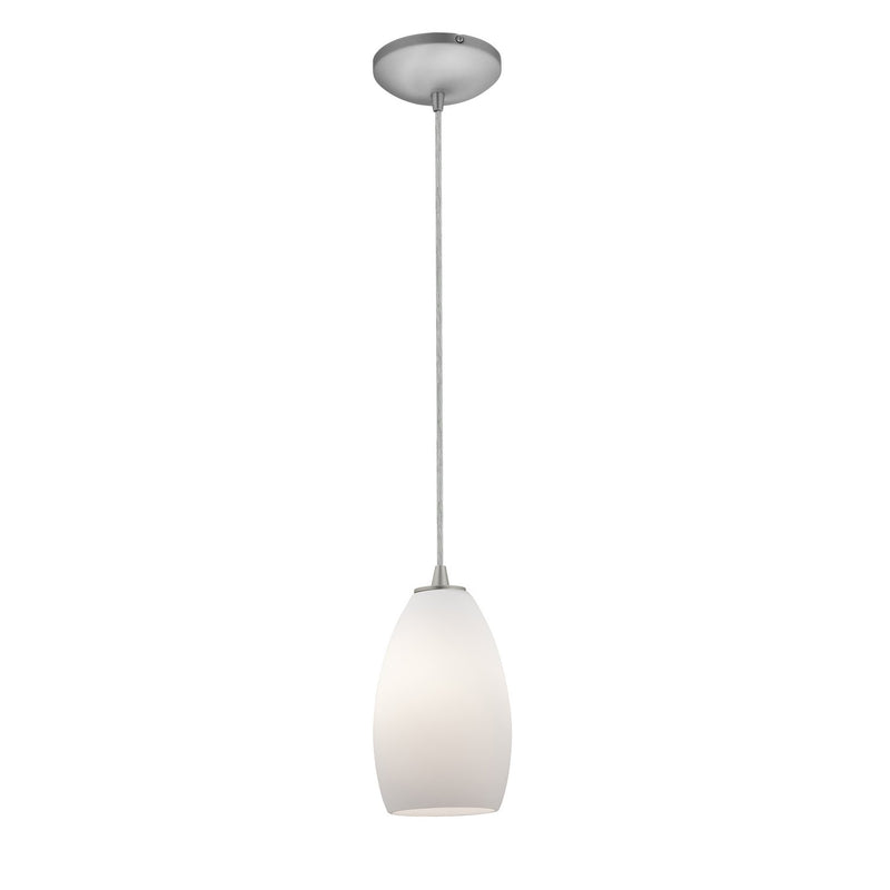 Champagne Cable Mini Pendant in Brushed Steel