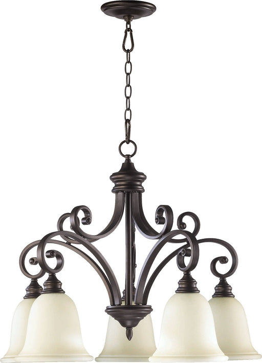 Bryant 5 Light Chandelier in Oiled Bronze