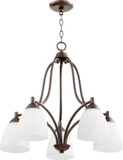 Barkley 5 Light Chandelier in Oiled Bronze