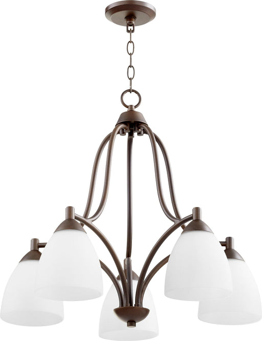 Barkley 5 Light Chandelier in Oiled Bronze