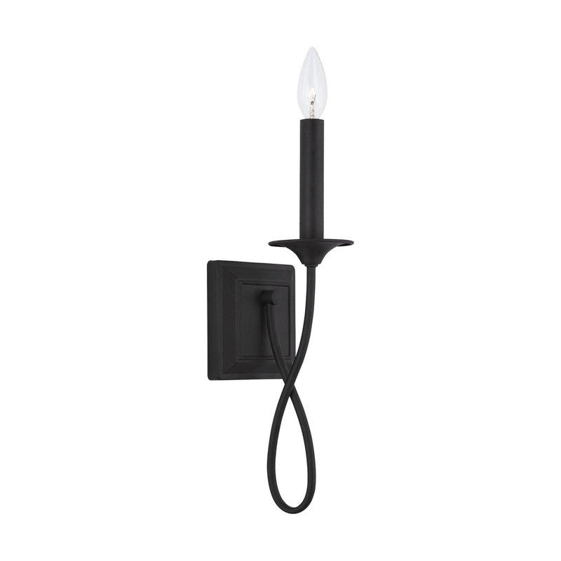 Vincent Bath Sconce in Black Iron