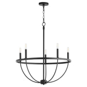 Tribute 5 Light Chandelier in Matte Black