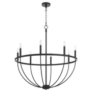Tribute 8 Light Chandelier in Matte Black