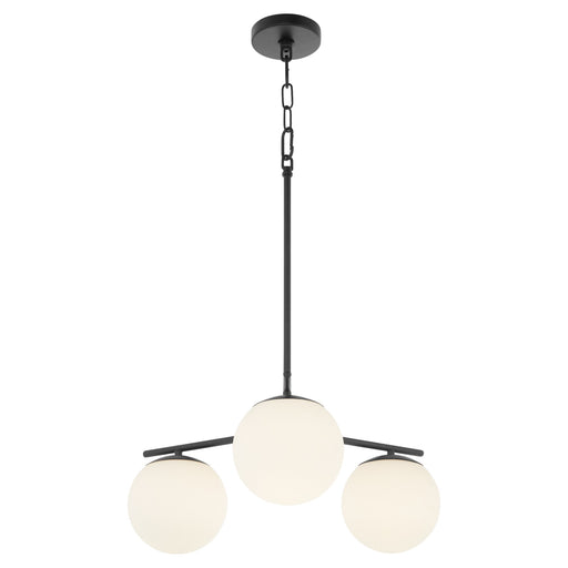 Jasper 3 Light Chandelier in Matte Black