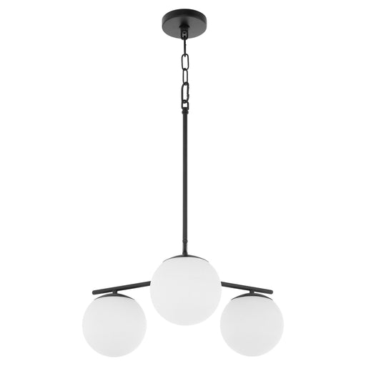 Jasper 3 Light Chandelier in Matte Black