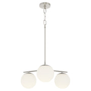 Jasper 3 Light Chandelier in Satin Nickel