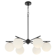 Jasper 6 Light Chandelier in Matte Black
