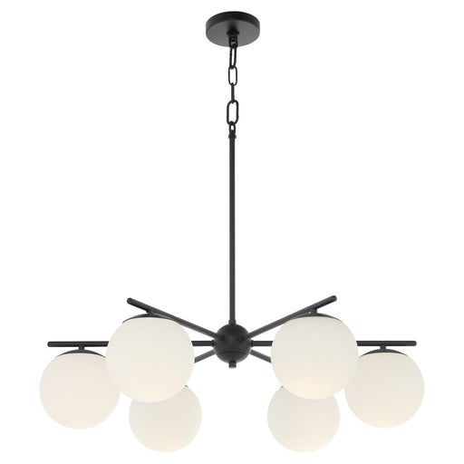 Jasper 6 Light Chandelier in Matte Black