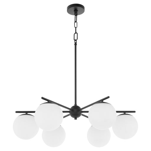 Jasper 6 Light Chandelier in Matte Black