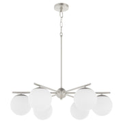 Jasper 6 Light Chandelier in Satin Nickel