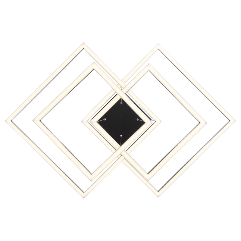 Squared LED Pendant in Black