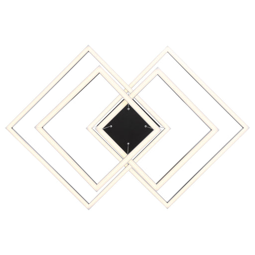 Squared LED Pendant in Black