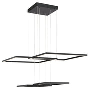 Squared LED Pendant in Black