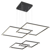 Squared LED Pendant in Black