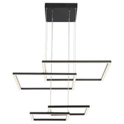 Squared LED Pendant in Black