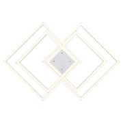 Squared LED Pendant in White