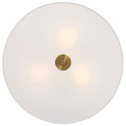 Mid Town 3-Light LED Flush Mount in Brushed Steel
