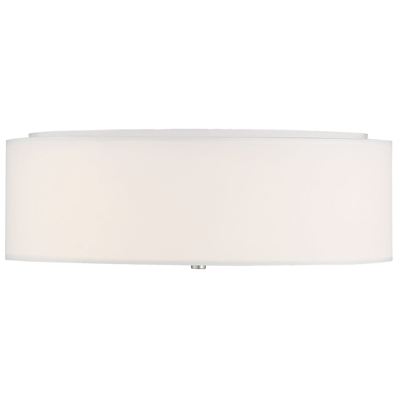 Mid Town 3-Light LED Flush Mount in Brushed Steel