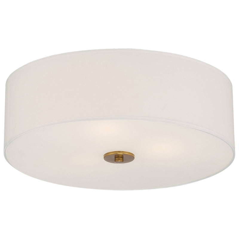 Mid Town 3-Light LED Flush Mount in Brushed Steel