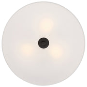 Mid Town 3-Light LED Flush Mount in Matte Black
