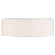 Mid Town 3-Light LED Flush Mount in Matte Black