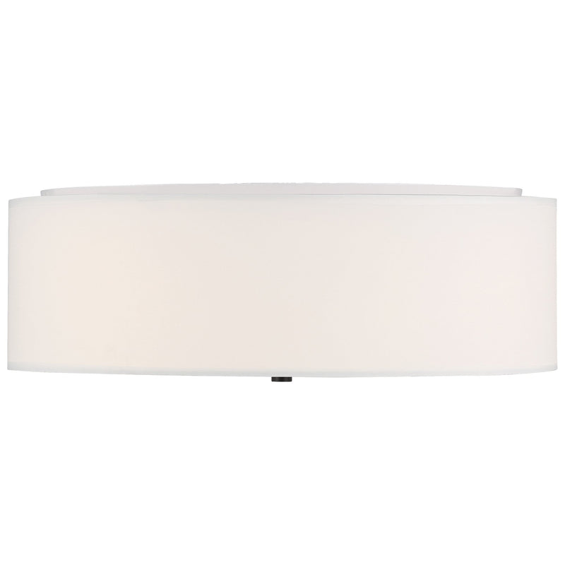 Mid Town 3-Light LED Flush Mount in Matte Black