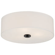 Mid Town 3-Light LED Flush Mount in Matte Black