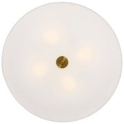 Mid Town 4-Light LED Flush Mount in Antique Brushed Brass