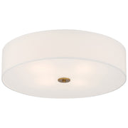 Mid Town 4-Light LED Flush Mount in Antique Brushed Brass