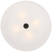 Mid Town 4-Light LED Flush Mount in Matte Black