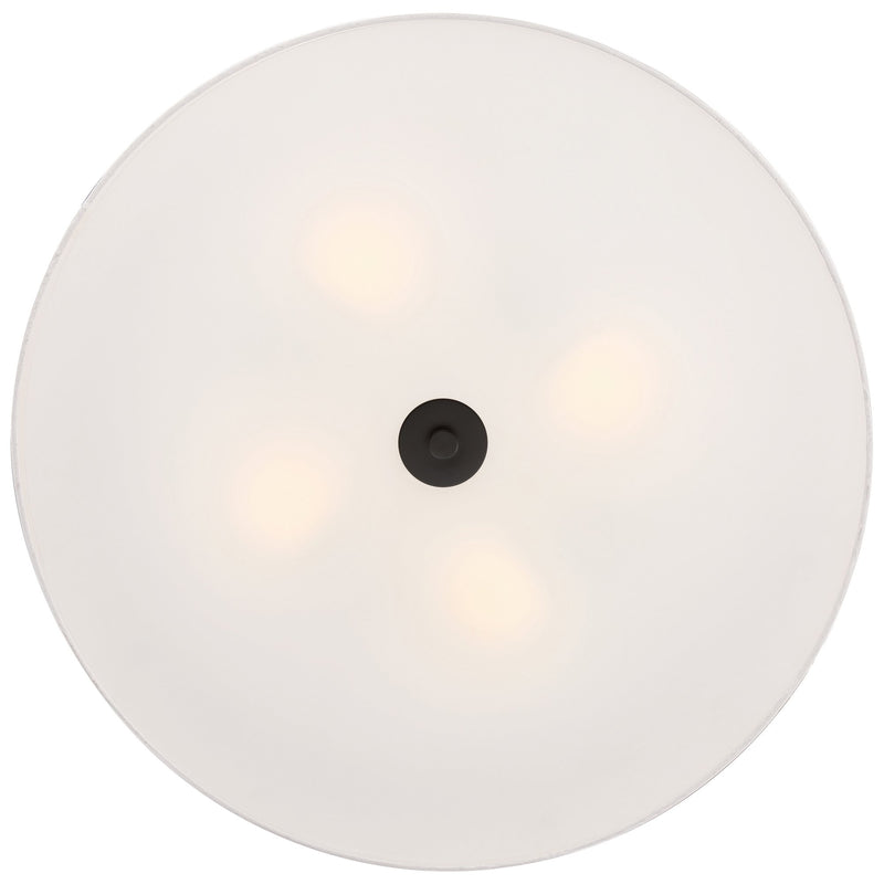 Mid Town 4-Light LED Flush Mount in Matte Black