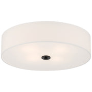 Mid Town 4-Light LED Flush Mount in Matte Black
