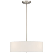 Mid Town 3-Light LED Convertible Pendant in Brushed Steel
