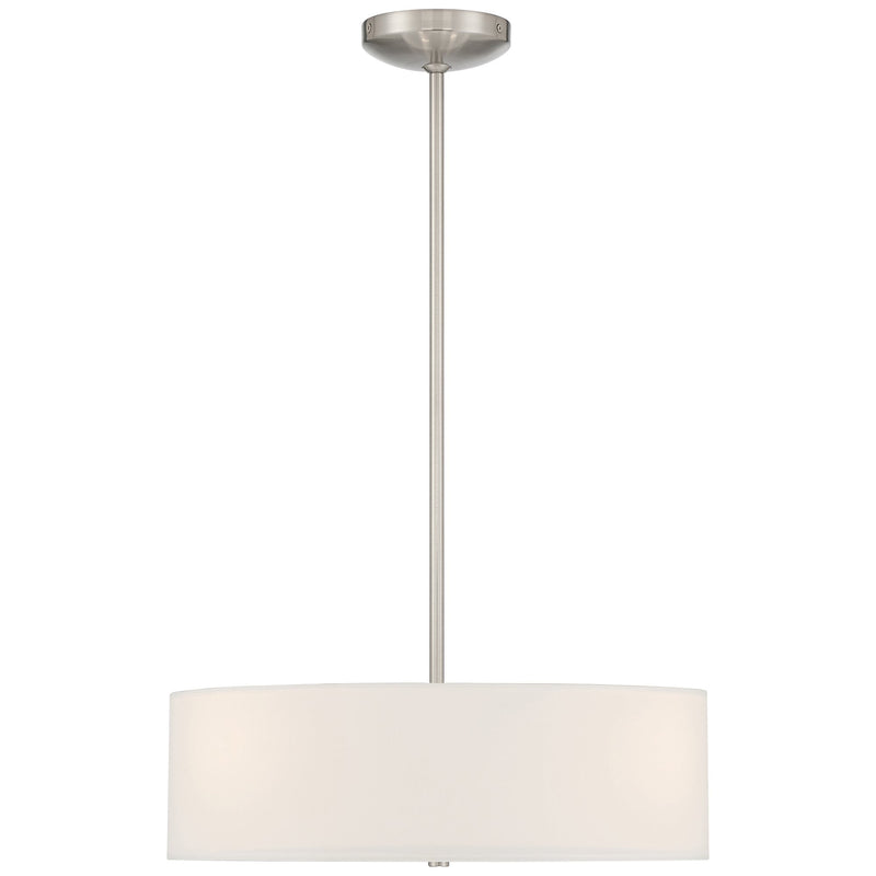 Mid Town 3-Light LED Convertible Pendant in Brushed Steel