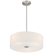 Mid Town 3-Light LED Convertible Pendant in Brushed Steel