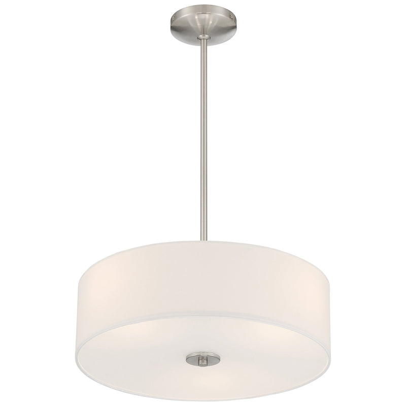 Mid Town 3-Light LED Convertible Pendant in Brushed Steel