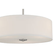 Mid Town 3-Light LED Convertible Pendant in Brushed Steel
