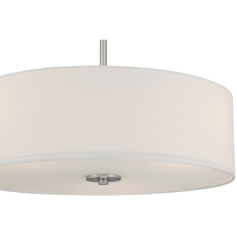 Mid Town 3-Light LED Convertible Pendant in Brushed Steel
