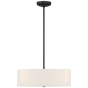 Mid Town 3-Light LED Convertible Pendant in Matte Black