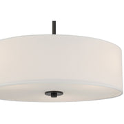 Mid Town 3-Light LED Convertible Pendant in Matte Black