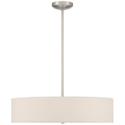 Mid Town 4-Light LED Semi-Flush Mount in Brushed Steel