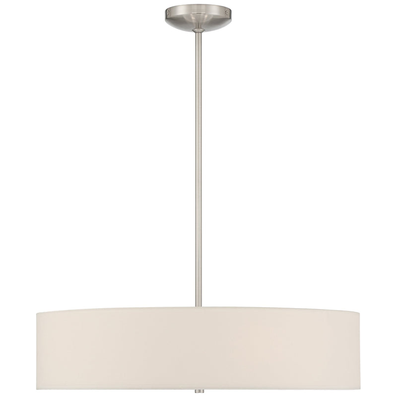 Mid Town 4-Light LED Semi-Flush Mount in Brushed Steel