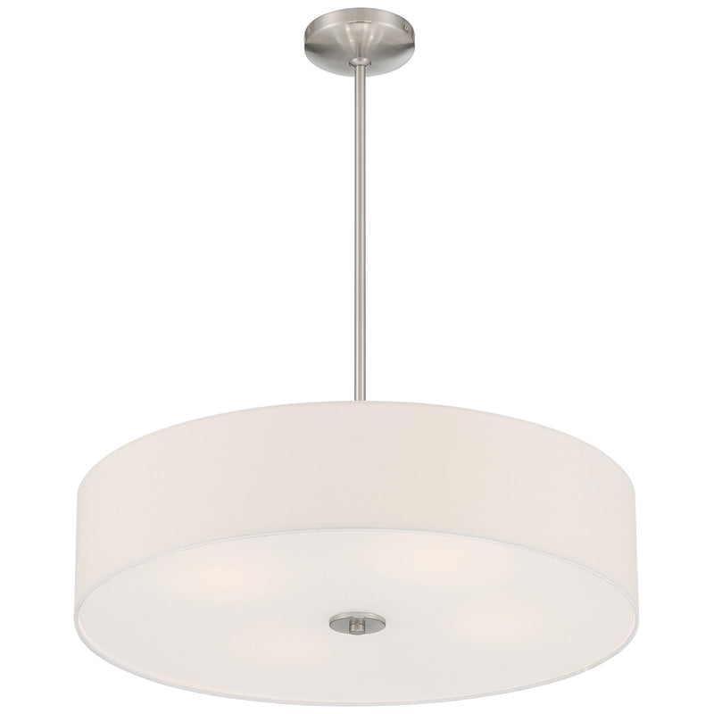 Mid Town 4-Light LED Semi-Flush Mount in Brushed Steel