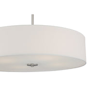 Mid Town 4-Light LED Semi-Flush Mount in Brushed Steel
