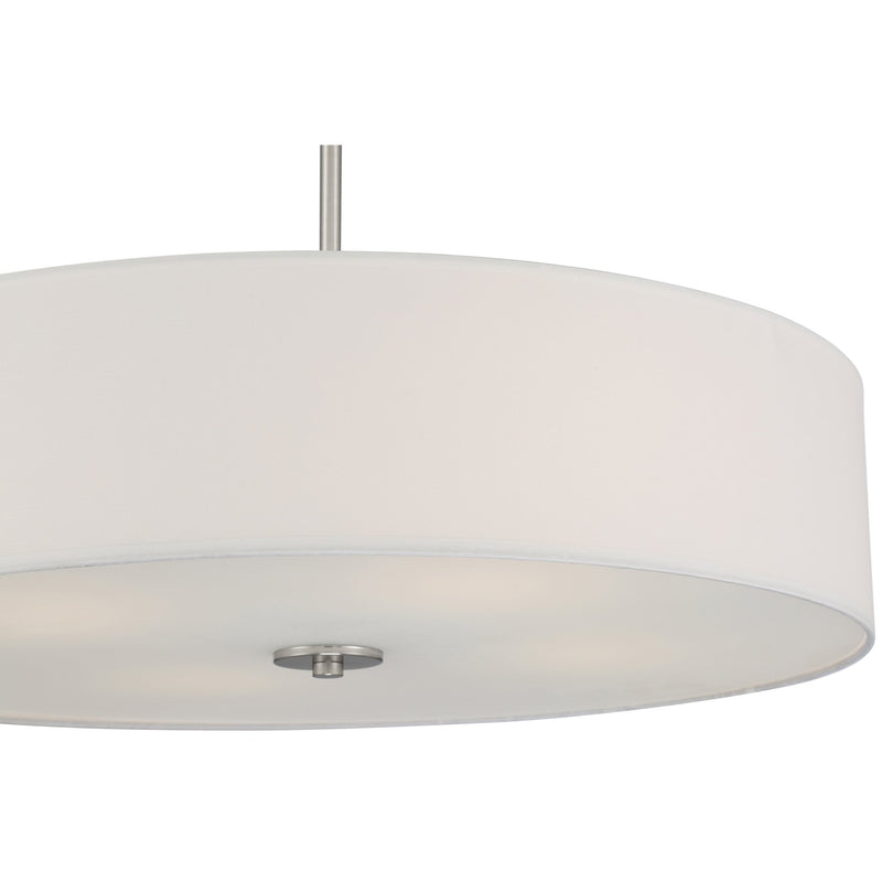 Mid Town 4-Light LED Semi-Flush Mount in Brushed Steel