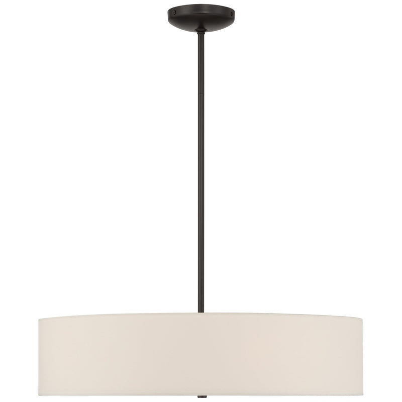 Mid Town 4-Light LED Semi-Flush Mount in Matte Black