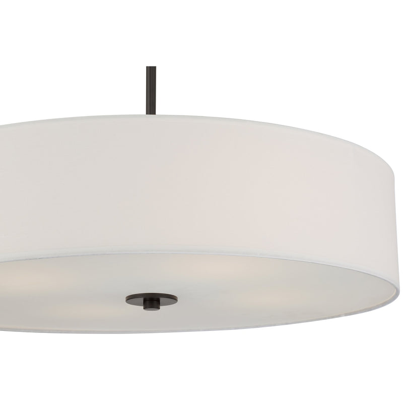 Mid Town 4-Light LED Semi-Flush Mount in Matte Black