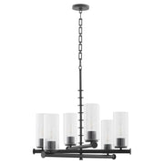 Mercier 6 Light Chandelier in Matte Black